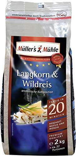 Müllers Mühle Langkorn und Wildreis herzhaft nussig würzig 2000g