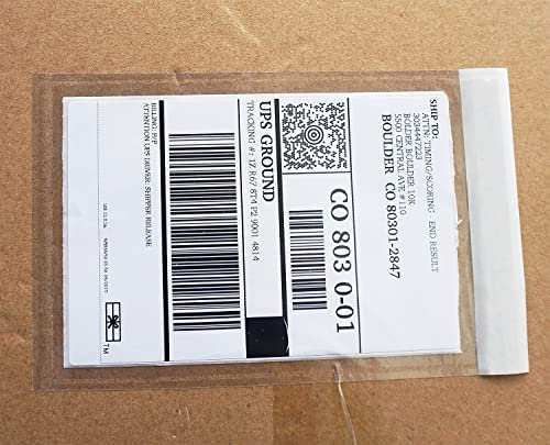 Premium 4.7''x7.5'' Packing List Envelope, Tailored Size for 4x6'' Shipping Labels,Self Adhesive Shipping Label Pouch/Sleeve (300 pack)