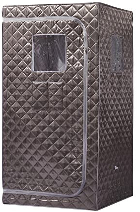 Smartmak Tienda de campaña de Sauna de Vapor de tamaño Completo para el hogar, Sala de SPA portátil para 1 Persona para Terapia de desintoxicación, vaporizadores de relajación no incluidos (33.9