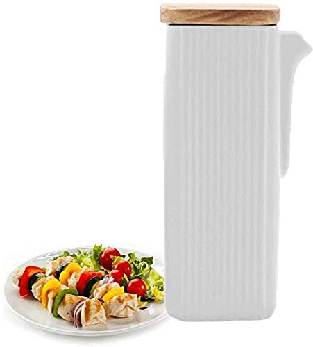 Keramik-Gewürzspender-Flasche, Öl- und Essig-Menage für Olivenölflasche oder Essigflasche, Nieselöffel, Keramik-Öl- und Essig-Sojasaucenspender, Flasche für die Küche, handgefertigte Olivenöldose mit