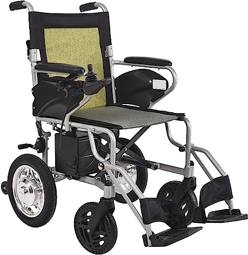 stdpcxz Sedia A Rotelle Elettrica Leggera Ad Autospinta Sedia A Rotelle Pieghevole Sedia A Rotelle da Transito per Anziani E Disabili Sedia da Transito con Poggiapiedi Estraibili 1,1