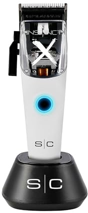 Stylecraft Instinct-X Cordless Hair Clipper Professional Vector Motor with Intuitive Torque Control, 3 Modular Lids