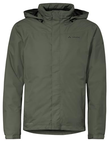 VAUDE Herren Fahrrad- Regenjacke Escape Bike Warm Jacket, wärmend, wasserdicht, winddicht und atmungsaktiv, khaki, XL