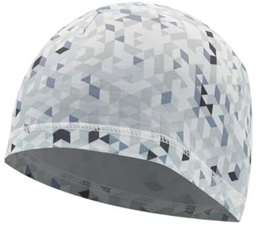 Ewanda store Helmet Skull Caps Sport Cycling Sweat Wicking Helmet Liner Quick Dry Running Hat for Men and Women(Checkered White)