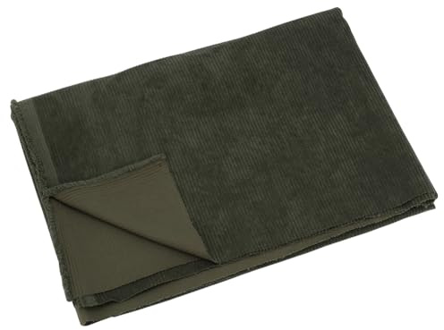 BENECREAT Tela de pana, 100 x 150 cm, para manualidades, costura, manualidades, tela de pana para coser, abrigo, camisa, vestido, pantalones, disfraz, sofá, bricolaje, verde oliva oscuro