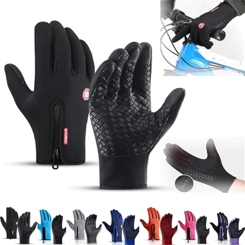 Fumxincg Ultimate Waterproof & Windproof Thermal Gloves, Thermal Heating Gloves, Winter Gloves Touchscreen Windproof Thermal Gloves, for Skiing Snow Driving Snowboarding