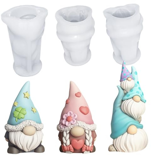 Silikonformen Gießformen Ostern, 2026 Neu Silikonform Ostern, DIY Osterwichtel Giessform Silikon, Wichtel Frühling, für DIY Frühlingsdeko, Ostern Geschenk, Wichtel Figuren