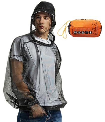 Outdoor Midge Coat, Fly Mesh Jacket, Fly Protection Clothing, Breathable Flexible Protective Camping Accessories For Adventures Activities