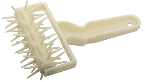 Pastry Docker – Herramienta de rodillos para pizza, accesorio compacto ergonómico de cocción | Rodillo de aguja con piercing uniforme ' para tortitas Waffles Cakes Pastry Pizza corteza de