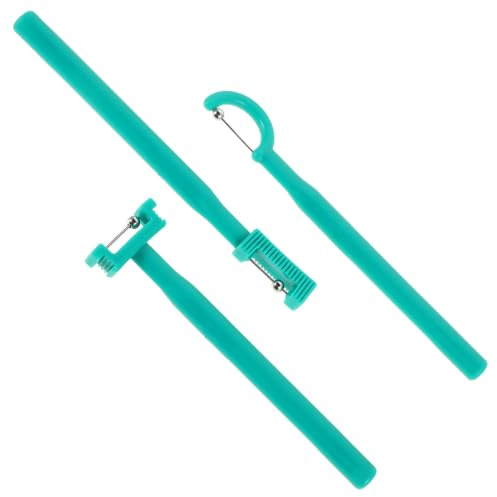 Allenatore Lingua Bambini 3 Pezzi in Plastica e Acciaio Inox | Verde, Forma Unica Ergonomica, Esercizio Punta Lingua e Muscoli Orali, Uso Quotidiano e Scuola