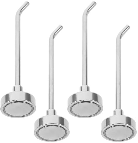 Healifty 4 Pezzi ganci sospesi magnetici gancio per montaggio a parete Ganci per tazze portasciugamani Silver