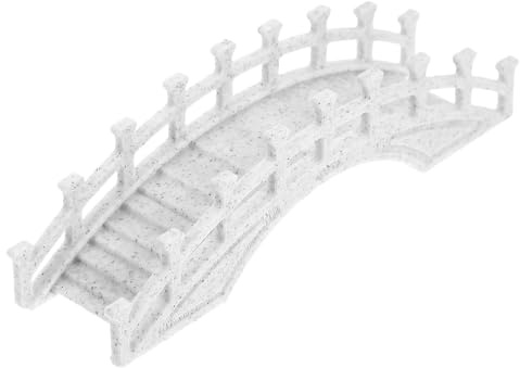 Veemoon Miniaturbrücke Bogenbrücke aus Kunststoff Kleine Chinesische Gartenbrücke für Miniaturgarten Terrarium Bonsai Dekoration