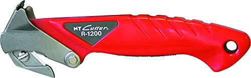 NT Cutter 489628 R-1200 Couteau de sécurité, Rouge/Argent