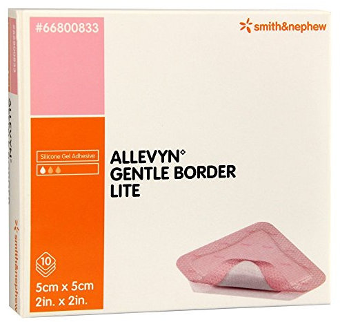 Smith & Nephew Pack de 10 Pansements Hydrocellulaire Siliconé Extra-Mince 5 x 5 cm