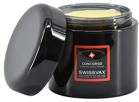 SWISSVAX Concorso 50% Vol. Carnauba Wachs - beeindruckender tief spiegelnder hochglänzender Showglanz, Lackschutz, 200 ml