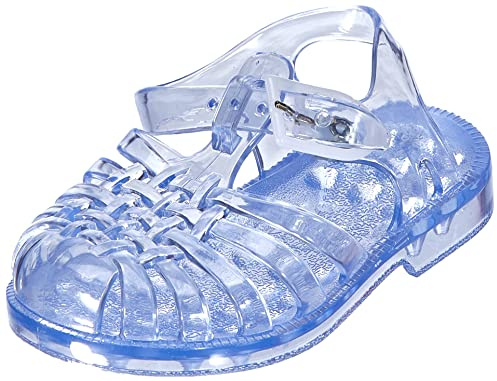 Méduse, Calzature per sport acquatici, Sandali da spiaggia, Infradito bambine Unisex, Trasparente, 22 EU