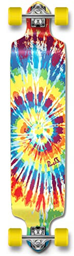 yocaher Professionelles Longboard/Skateboard Mehrfarbig Tiedye Original