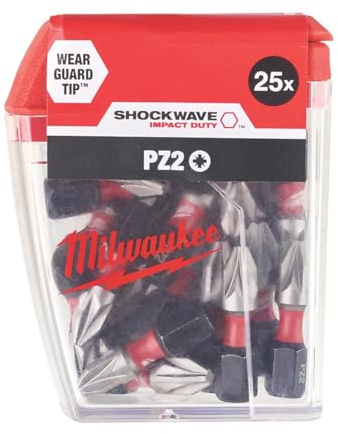Milwaukee 4932 4308 64 – Jeu de Forets, PZ2, 25 mm (25 Pièces)