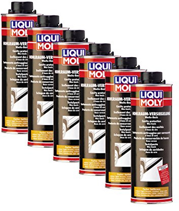 6x LIQUI MOLY 6108 Hohlraum-Versiegelung hellbraun 1L