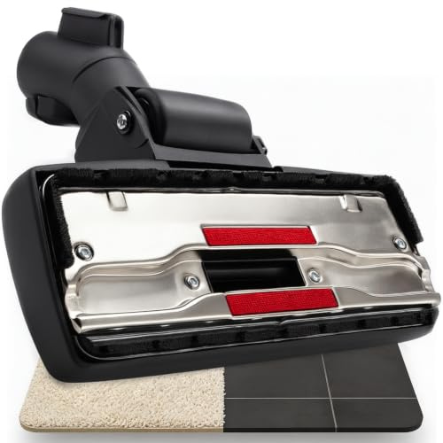 DeClean Staubsauger-Bodendüse 35 mm kompatibel mit Miele C1 C2 C3 S5 S6 S8 | DeClean Bodenbürste – passend für Miele S8340 S8360 S371, S381, umschaltbar für Teppich und Hartboden