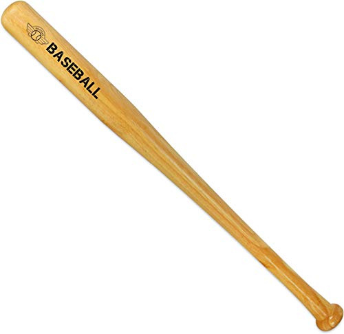 Baseballschläger Bat Softball aus massivem Holz für Sport, Freizeit, Selbstverteidigung - Diverse Längen