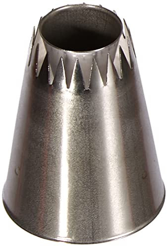 Silikomart |Mini Religieuse Tube 02, Bocchetta in Acciaio Inox per Sac a Poche, Foro per Decorazioni Religieuse, Misura Ø 18 mm