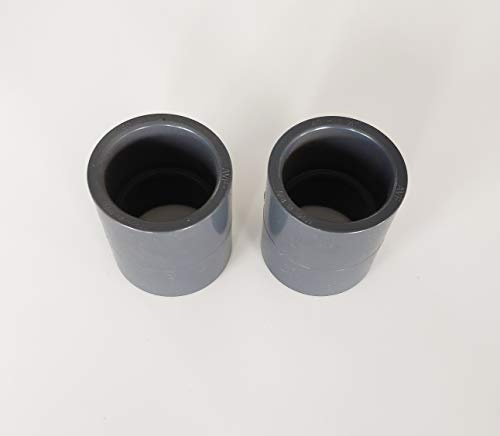 Lot de 2X Manchons PVC Pression / 40 mm intérieur F/F PN16 / Piscine et arrosage/égale 40mm