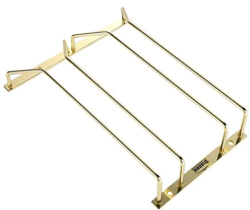 Dianoo Weinglasregal, goldfarben, 27,5 cm, 1–3 Reihen, stabiles Eisen