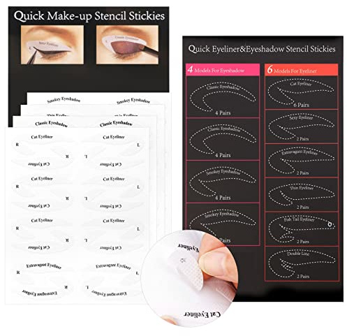 Eyeliner & Lidschatten Schablonen - Cat Lidschattenkontur & Smokey Eye Liner Schablone - Augen Make-up Vorlage Aufkleber - Eyeliner & Lidschatten Make-up Werkzeug