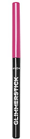 Avon Avon Glimmerstick Lip Liner, Prevents Lipstick From Feathering, Long-Lasting Finish, Defines and Contours, Power Pink