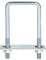duoyif Bulloni A U 100x180mm Bullone A U Pesante, Bullone A U In Acciaio Inox, Bullone A U Quadrato Con Dado Piastra Telaio E Rondella, U Bolt Per Serraggio Tubi, Traino Auto Barche (100 x 180 mm)