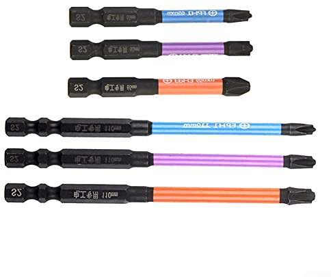 Embout de tournevis cruciforme spécial à fente 65 mm + 110 mm pour électricien FPH1 FPH2 FPH3