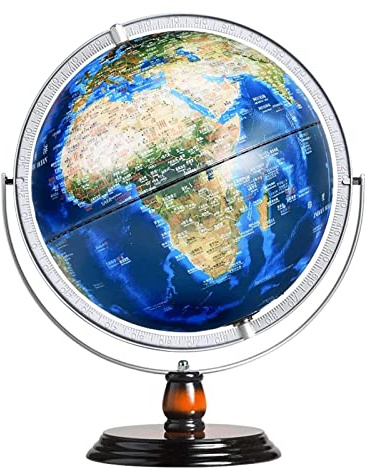 Beautiful Globe Illuminated Globe With Bracket World Globe Hd Easy-to-read Globes Population Distribution Map At Night 30cm Geographic Globes Fine and clear