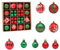 RUIYWEN 44 Piezas Bolas de Navidad de Plástico 3cm 6cm Bolas Decorativas Colgantes Bolas Adornos para Árbol de Navidad Guirnalda Decoración Fiestas (Rojo y Verde)