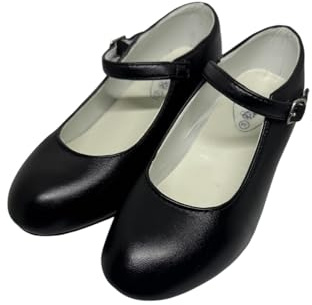 Flamifeel Flamenco Schuhe: Größe 25 bis 36, Schwarz , 35 EU Étroit