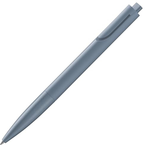 Lamy noto blue ballpoint pen - purist ballpoint pen with triangular plastic barrel - clip emerges from the barrel contour - incl. large capacity refill M 16 in line width M in black