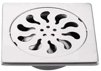 DLZFUDTY Piletta Doccia A Pavimento,Scarico Doccia A Pavime Scarico for Doccia Quadrato Scarico for Acqua in Acciaio Inossidabile Aumenta Il Deodorante for Pavimenti Hotel Villa(20X20CM DN110)
