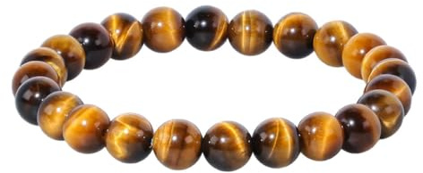 AFCJLTO Pulseras Ojo de Tigre Unisex Elástica, Moda Cura Energía Pulsera, Pulsera Unisex,Equilibrio de Chakras y Estados de ánimo Ansiedad Depresión