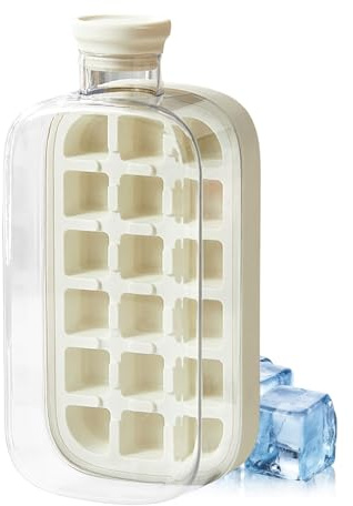 Ice Tray Bottle,Ice Bottle Cup,800ml Freezer Ice Maker Bottle | 2-in-1 Iced Drink Making Tools for Cocktails, Wine, Accessories