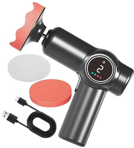 Pulidor de coche – Máquina pulidora sin cables, 2 velocidades para cera, metal, , moto, camión y