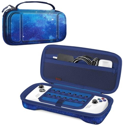 FINTIE Custodia Compatibile con ASUS ROG Ally 7 Console - [Antiurto] Portatile di Borsa da Viaggio con 14 Titolari per Schede di Gioco & Tasca Interna per ASUS ROG Ally & Accessori,