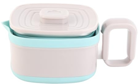Bouilloire électrique pliable, bouilloire à eau chaude à contrôle thermostatique pliable portable en silicone de 800 ml, petite casserole d'eau bouillante, 800 W (One Size)