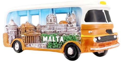 Magnete da frigorifero Malta, souvenir turistico, decorazione 3D creativa