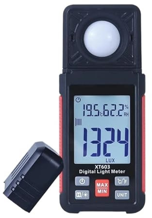Ljusmätare, Digital ljusmätare Lux Meter 200 000 Fotometer Lux Digitala ljusmätare med omgivande ljusmätare
