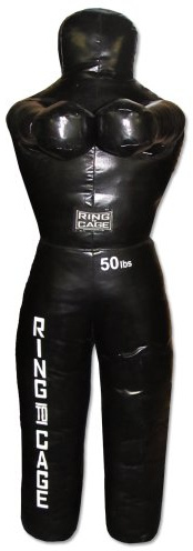 Unfilled MMA Grappling Throwing Dummy 30lbs to 140lbs, for MMA, Grappling, Jiu Jitsu, Wrestling (4’5” 50lbs)