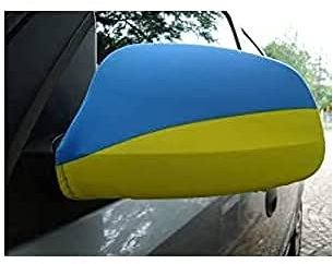 AZ FLAG Spiegelflagge Ukraine 30x20 cm Polyester-Spandex Spiegel