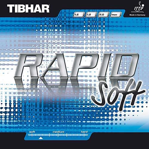 Tibhar Belag Rapid Soft Farbe 1,6 mm, schwarz, Größe 1,6 mm, schwarz