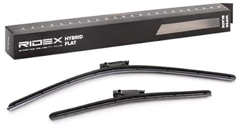 RIDEX Escobilla Limpiaparabrisas Juego de 2 Escobillas con spoiler Delante | Tipo de escobilla: Escobilla con hoja plana Sin marco | Longitud 1: 600mm | Longitud 2: 400mm 298W0049
