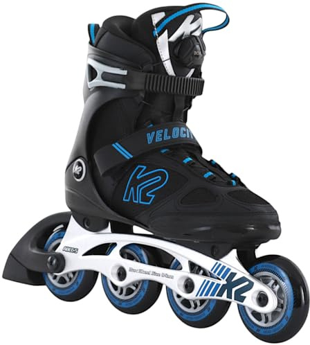 K2 Velocity 84 Boa M 30D0391 - Patines en línea para Hombre con Bota Blanda K2, Color Negro y Azul