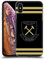 Head Case Designs Officially Licensed West Ham United FC Black Gold Stripes Claret 125 Year Anniversary Hard Back Case Compatible With Apple iPhone XS Max